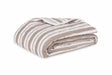 Quilted Coverlet - Matouk Schumacher Quilted Elio Stripe in Mocha at Fig Linens and Home