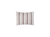 Quilted Boudoir Sham - Matouk Schumacher Quilted Elio Stripe in Mocha at Fig Linens and Home