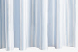 Elio Stripe Blue Shower Curtains by Matouk Schumacher at Fig Linens and Home