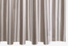 Elio Stripe Mocha Brown Shower Curtains by Matouk Schumacher at Fig Linens and Home