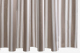 Elio Stripe Mocha Brown Shower Curtains by Matouk Schumacher at Fig Linens and Home