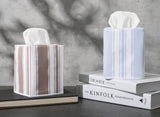 Elio Stripe Tissue Box Cover by Matouk Schumacher at Fig Linens and Home