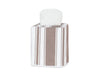 Tissue Cover in Mocha Brown | Matouk Schumacher Elio Stripe Tissue Box Cover at Fig Linens and Home