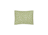 Matouk Schumacher Gabriel Boudoir Sham 12 x 16, corded edge Grass at Fig Linens and Home
