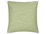 Matouk Schumacher Gabriel Euro Sham 27 x 27, corded edge Grass at Fig Linens and Home