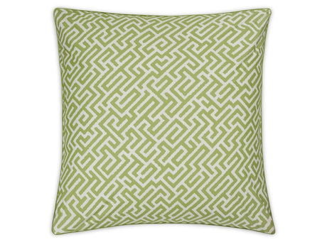 Matouk Schumacher Gabriel Euro Sham 27 x 27, corded edge Grass at Fig Linens and Home