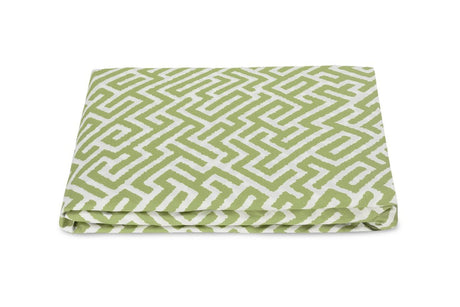 Matouk Schumacher Gabriel King Fitted 17" pocket Grass at Fig Linens and Home