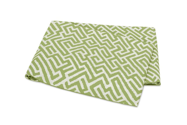 Matouk Schumacher Gabriel King Flat 114 x 112 Grass at Fig Linens and Home