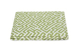 Matouk Schumacher Gabriel Queen Fitted 17" pocket Grass at Fig Linens and Home