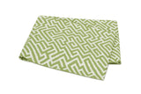 Matouk Schumacher Gabriel Twin Flat 74 x 112 Grass at Fig Linens and Home