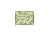 Matouk Schumacher Gabriel Quilted Boudoir Sham 12 x 16, piped edge Grass