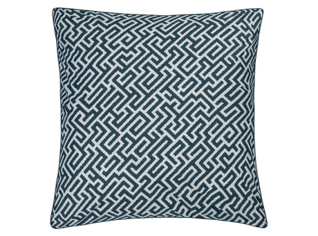 Matouk Schumacher Gabriel Euro Sham 27 x 27, corded edge Indigo at Fig Linens and Home