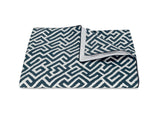 Matouk Schumacher Gabriel Full/Queen Duvet Cover 90 x 96, corded edge Indigo at Fig Linens and Home