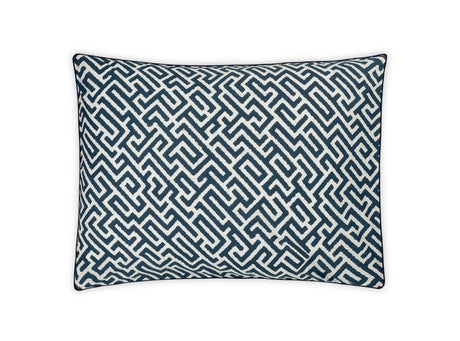 Matouk Schumacher Gabriel Indigo King Pillow Sham at Fig Linens and Home