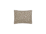 Matouk Schumacher Gabriel Boudoir Sham 12 x 16, corded edge Mocha at Fig Linens and Home