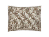 Matouk Schumacher Gabriel Standard Sham 21 x 27, corded edge Mocha at Fig Linens and Home