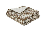 Matouk Schumacher Gabriel Full/Queen Quilt 96 x 99, piped edge Mocha