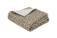 Matouk Schumacher Gabriel King Quilt 112 x 99, piped edge Mocha