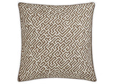Matouk Schumacher Gabriel Quilted Euro Sham 27 x 27, piped edge Mocha