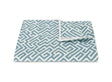Matouk Schumacher Gabriel King Duvet Cover 108 x 96, corded edge Stony Blue at Fig Linens and Home
