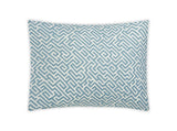 Matouk Schumacher Gabriel Standard Sham 21 x 27, corded edge Stony Blue at Fig Linens and Home