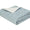Matouk Schumacher Gabriel King Quilt 112 x 99, piped edge Stony Blue