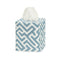 Matouk Schumacher Gabriel Tissue Box Cover 4.5 x 4.5 x 5.5 Stony Blue