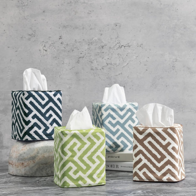 Gabriel Tissue Box Covers by Matouk Schumacher | Bathroom Accessories at Fig Linens and Home