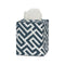 Matouk Schumacher Gabriel Tissue Box Cover 4.5 x 4.5 x 5.5 Indigo