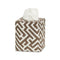 Matouk Schumacher Gabriel Tissue Box Cover 4.5 x 4.5 x 5.5 Mocha