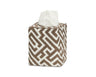 Matouk Schumacher Gabriel Tissue Box Cover 4.5 x 4.5 x 5.5 Mocha