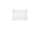 Boudoir Sham - Georgia White Ruffled Bedding by Matouk at Fig Linens and Home