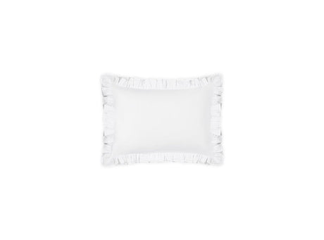 Boudoir Sham - Georgia White Ruffled Bedding by Matouk at Fig Linens and Home