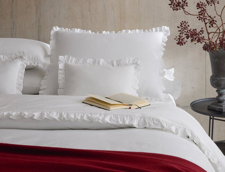 Georgia Ruffled Bedding by Matouk at Fig Linens and Home - Lifestyle view 12