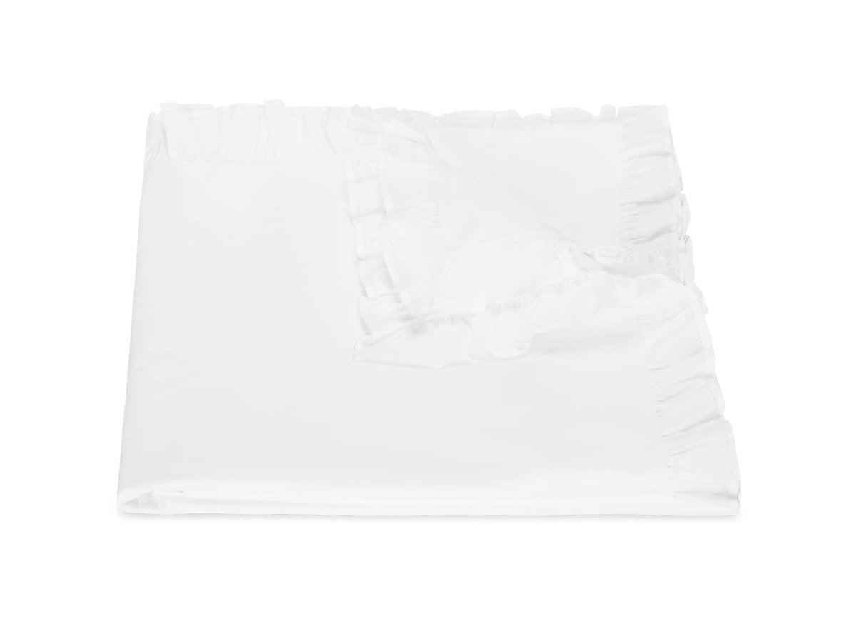 Duvet Cover - Georgia White Ruffled Bedding by Matouk at Fig Linens and Home