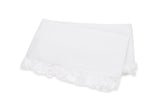 Flat Sheet - Georgia White Ruffled Bedding by Matouk at Fig Linens and Home