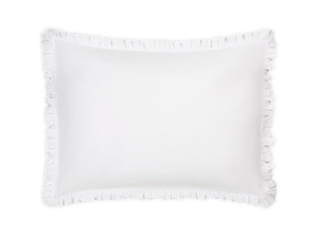Pillow Sham - Georgia White Ruffled Bedding by Matouk at Fig Linens and Home