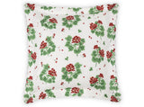 Euro Sham - Matouk Tillet Geranium Bedding in Scarlet Red at Fig Linens and Home