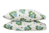 Pillowcases - Matouk Tillet Geranium Bedding in Blue at Fig Linens and Home