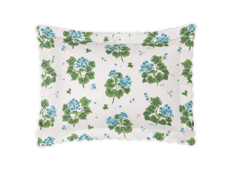Pillow Sham - Matouk Tillet Geranium Bedding in Blue at Fig Linens and Home
