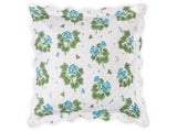 Matouk Tillet Geranium Quilted Euro Sham Blue at Fig Linens and Home