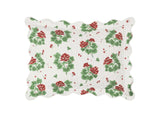 Matouk Tillet Geranium Quilted Sham Scarlet Red at Fig Linens and Home