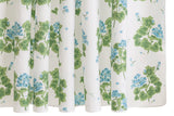 Blue Geranium Shower Curtains by Matouk x Tillet at Fig Linens and Home
