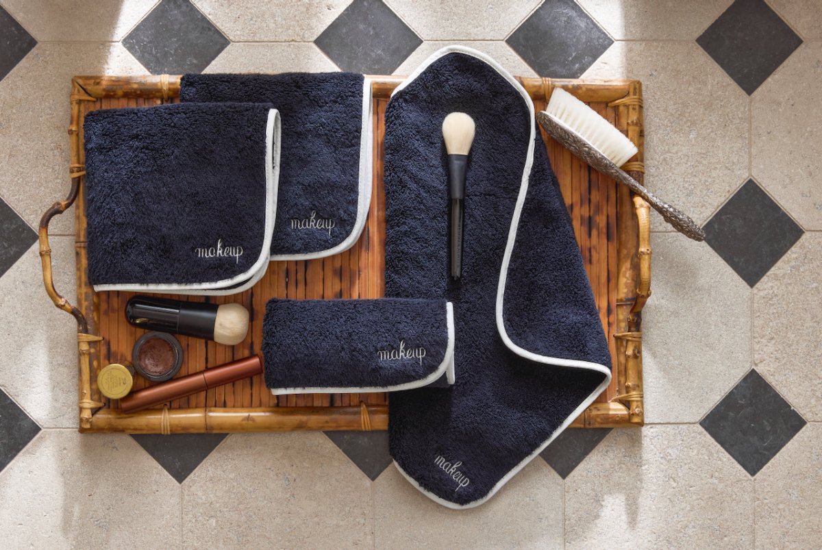 Giza Makeup Towels by Matouk | Face Towels for Guest Bath or Luxury Bath at Fig Linens and Home 1