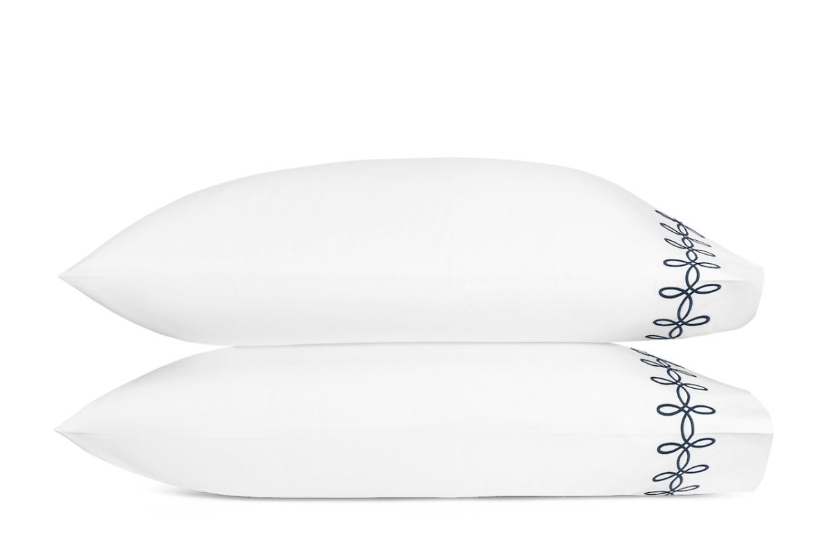 Pillowcases - Gordian Knot Baltic Percale Bedding by Matouk at Fig Linens and Home