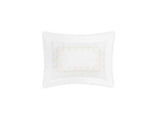 Boudoir Sham- Gordian Knot Cream Percale Bedding by Matouk at Fig Linens and Home