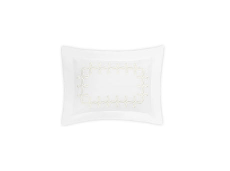 Boudoir Sham- Gordian Knot Cream Percale Bedding by Matouk at Fig Linens and Home