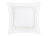 Euro Sham- Gordian Knot Cream Percale Bedding by Matouk at Fig Linens and Home