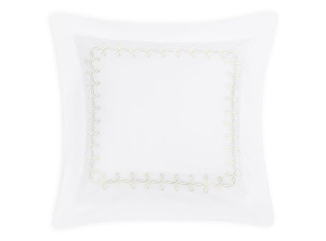 Euro Sham- Gordian Knot Cream Percale Bedding by Matouk at Fig Linens and Home