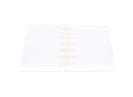 Duvet Cover- Gordian Knot Cream Percale Bedding by Matouk at Fig Linens and Home